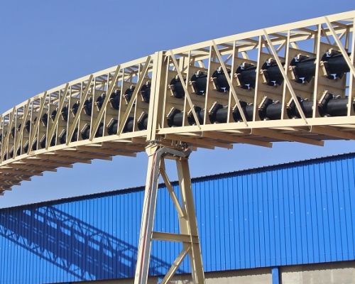 Toplu materiallar &uuml;&ccedil;&uuml;n boru kəməri konveyeri